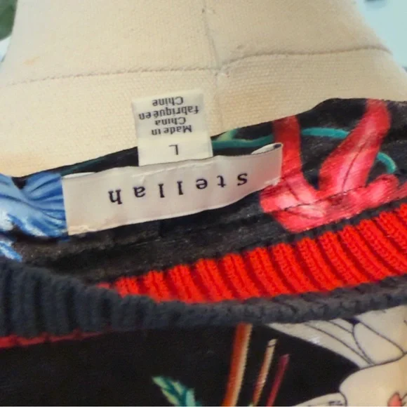 Stellah Floral Velvet Bomber Jacket – Size L - Picture 12 of 12